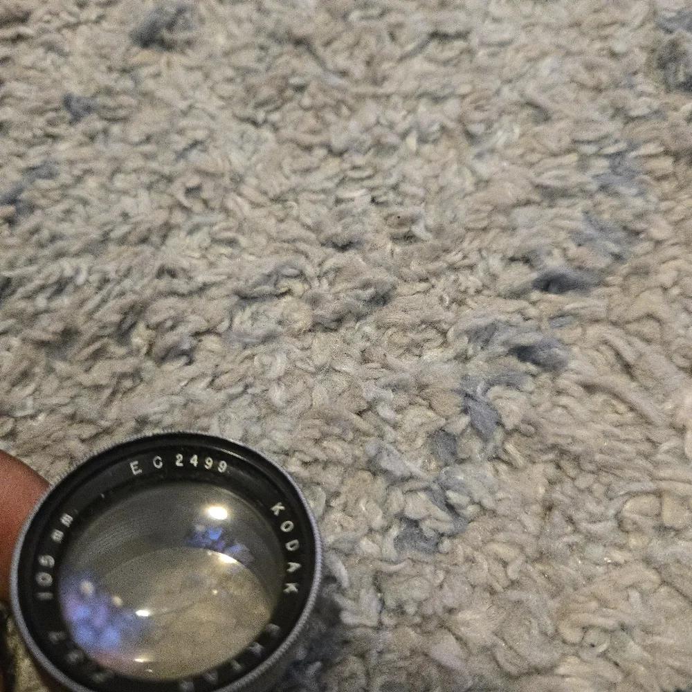 Vintage Kodak Ektar 105mm f/3.7 Lens - Rare Medium Format Glass